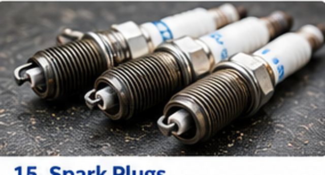 Close-up of spark plugs used to illustrate ignition maintenance